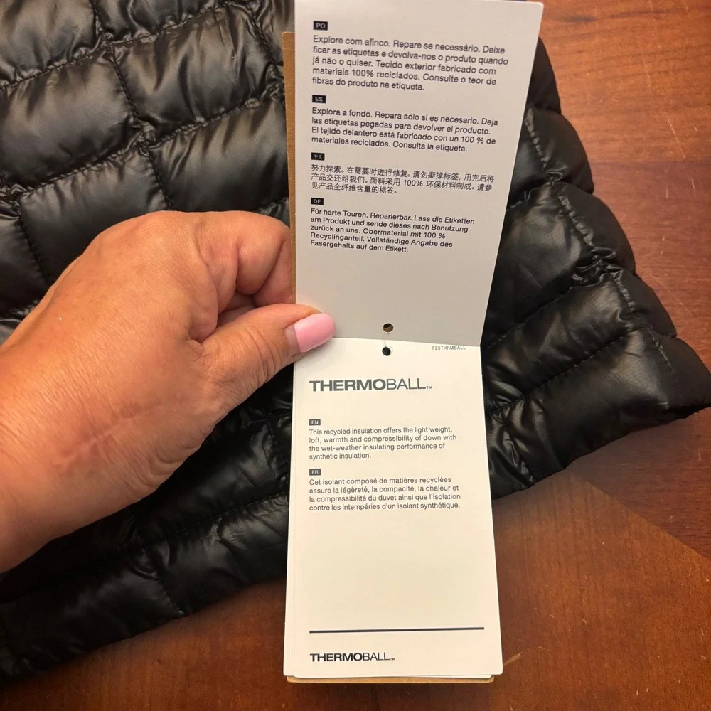 The North Face | ThermoBall Eco Jacket 2.0 | Mens XXL | Black Puffer Full Zip